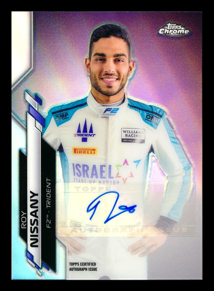 2020 TOPPS CHROME F1 ROY NISSANY RC REFRACTOR AUTO AUTOGRAPH ROOKIE #127/341!