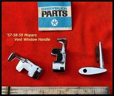 Nos 1957-1959 Vent Window Handle Plymouth Dodge Chrysler Desoto Convertible 1958