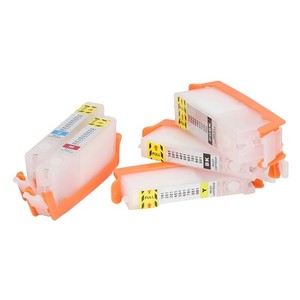 5Pcs Ink Cartridge PGBK BK C M Y Printer Ink Cartridge With Permanent Chip