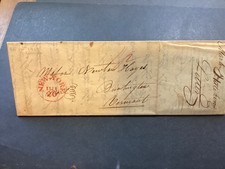 ICOLLECTZONE US New York to Vermont Folded Letter (C800)