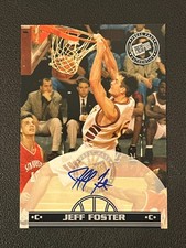 Jeff Foster 1999 Press Pass Basketball Rookie RC Auto 