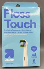 Floss Touch Replacement Brush Heads -8ct- Fits Most Oral-B Electric Toothbrushes