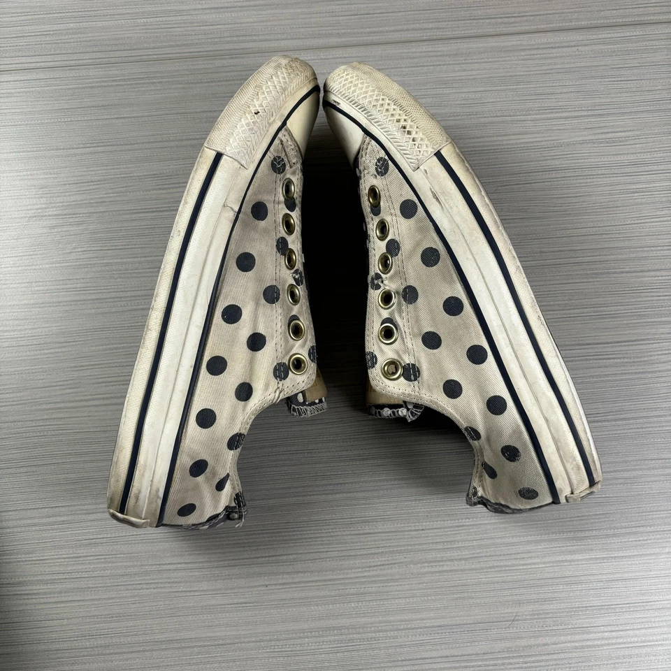 匡威 Converse All Star 鞋女式 7.5 码黑色/白色圆点懒人鞋 530046F — 第 4/4 张图片