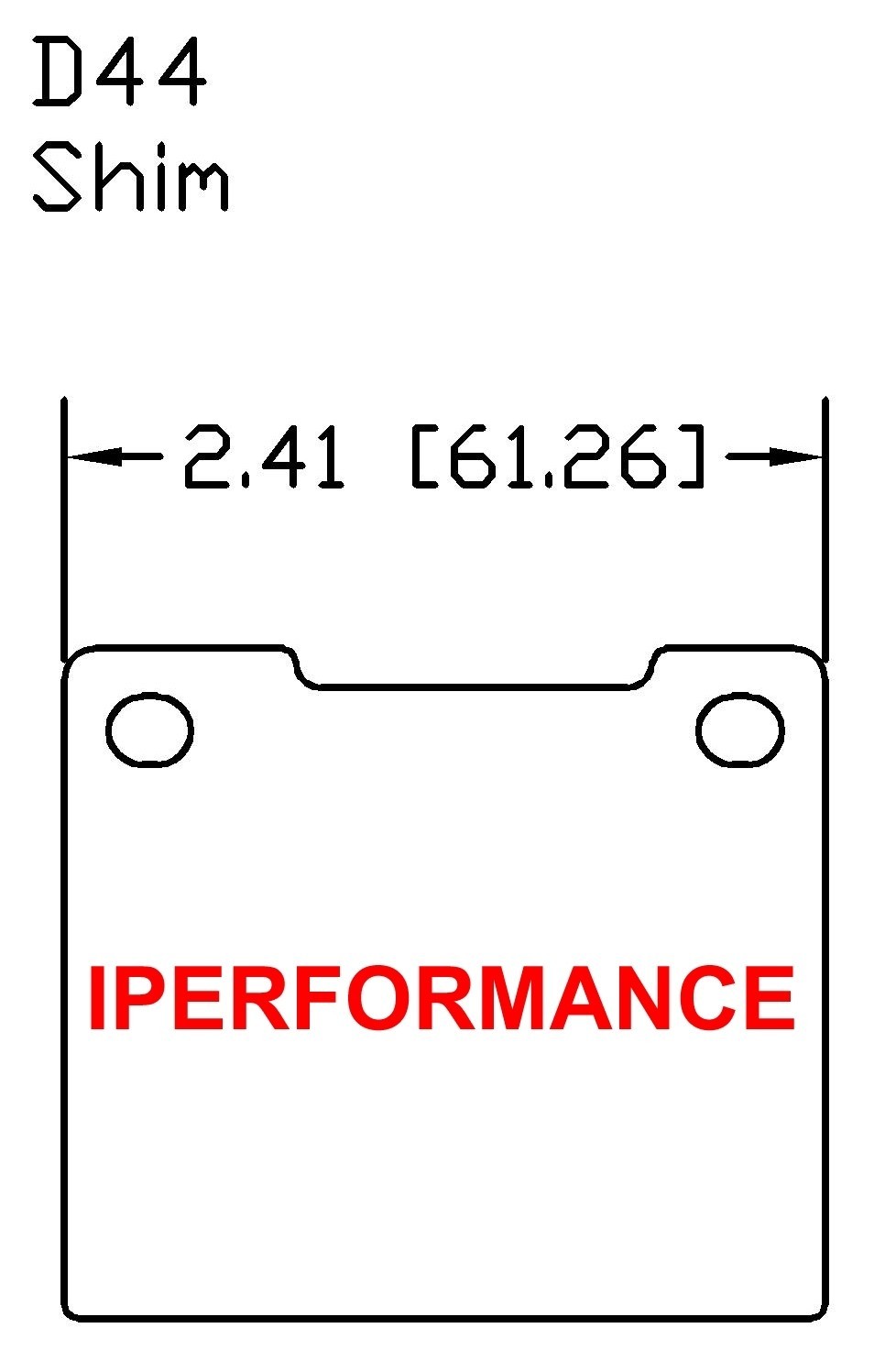 Titanium Brake Pad Shim Heat Shield Set for Lotus Europa P5 & S2 1962-1973 Front