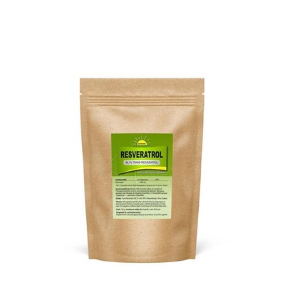 Resveratrol Pulver 100g 98,1% Trans-Resveratrol HPLC, ohne Zusätze, Bonemis 