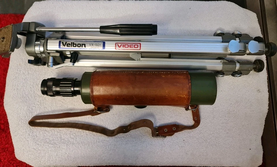 Optolyth 15-40x60 Spektiv,Fernrohr mit Velbon Stativ und  Lederhülle  - Bild 4 von 4