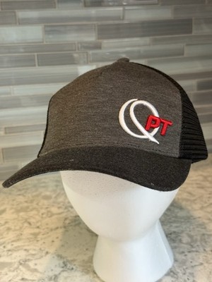 Quantum PT Grey Black Snapback Mesh Hat Fishing Reels Outdoors