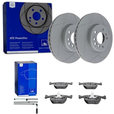 ATE PowerDisc BREMSSCHEIBEN 332mm + BELÄGE VORNE passend für BMW X3 E83