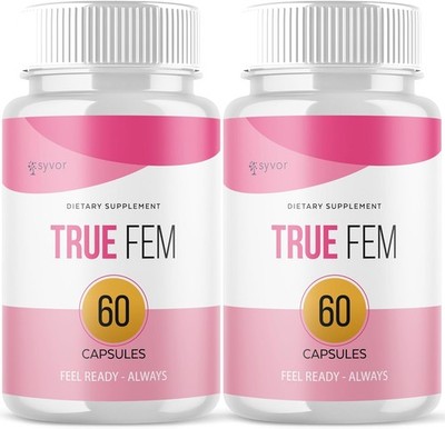 2 Pack)True Fem Capsules,Official TrueFem Support Pills w/All Natural Ingredient