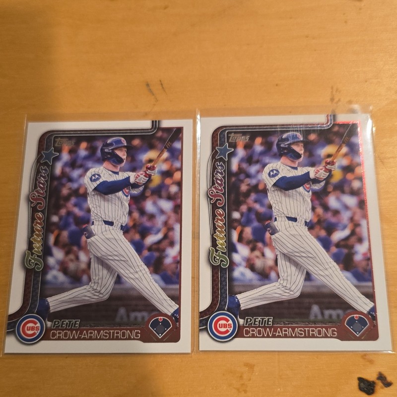 2024 Topps Chrome Pete Crow-Armstrong Chicago Cubs Future Stars #290 Lot (2)