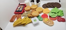 Vtg McDonalds Kids Play Food Set Toy Lot BURGERS FRIES NUGGETS PIES COOKIES
