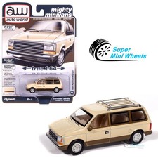 Auto World 164 1987 Plymouth Voyager Light Cream
