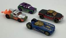 Lot Of 4 Loose Hot Wheels 2013 2014 Used Joker Repo Truck Metro Services