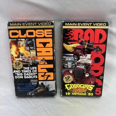 Rare Lot of 2 Main Event Video VHS Lot Close Calls & Bad Rods