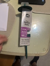 Pet Champion Steel Hooded Stake Large 14 Inch Stake. - For dogs up to 100 LBS.