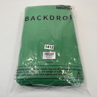 Issuntex 10 x 20 ft. (W x H) True Chromakey Green Backdrop Background Fabric