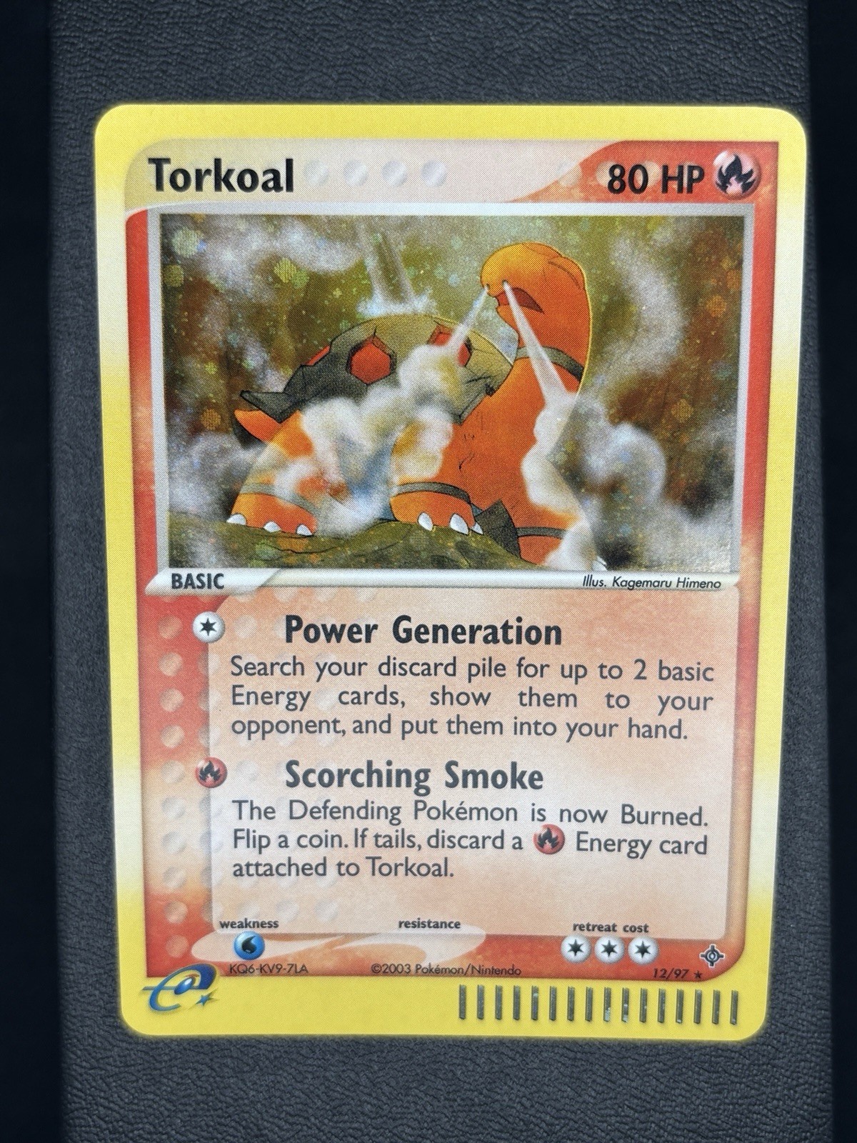Torkoal 12/97 EX Dragon Holo Rare Pokemon TCG Mint