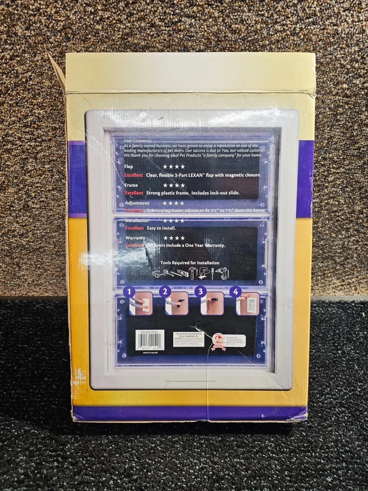 Ideal Pet Products ASXL 10 x 15-3/4" Air Seal Pet Dog Door w/ Telescoping Frame - Image 4 of 4