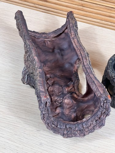 2x Synthetic Resin Colored Mossy Driftwood Aquarium Decoration - Realistic Look - Picture 6 of 12