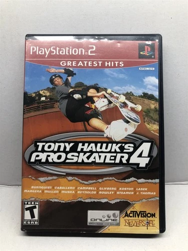 Tony Hawk's Pro Skater 4 (PlayStation 2, 2002) Complete Tested Working