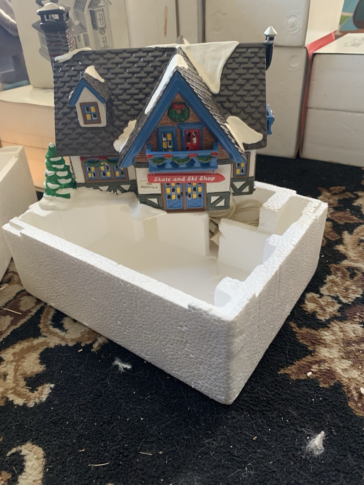 Department 56 Village Skate And Ski Shop Retired And Vintage