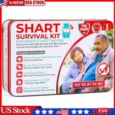 Funny Shart Survival Set Poop Prank Gift Set w/ Wipes Underwear Christmas Gifts