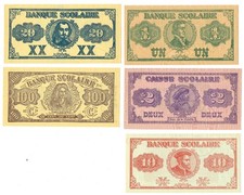 1920 lot catholic school paper money in Montreal