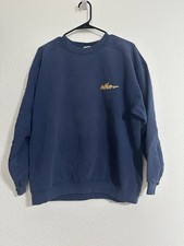 Vintage Nike Crewneck Sweatshirt Made in USA Navy Blue Small Logo Size L
