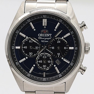 Guarantee Box Links Included Working ORIENT Neo Seventies TX00 C1 B Solar Blue