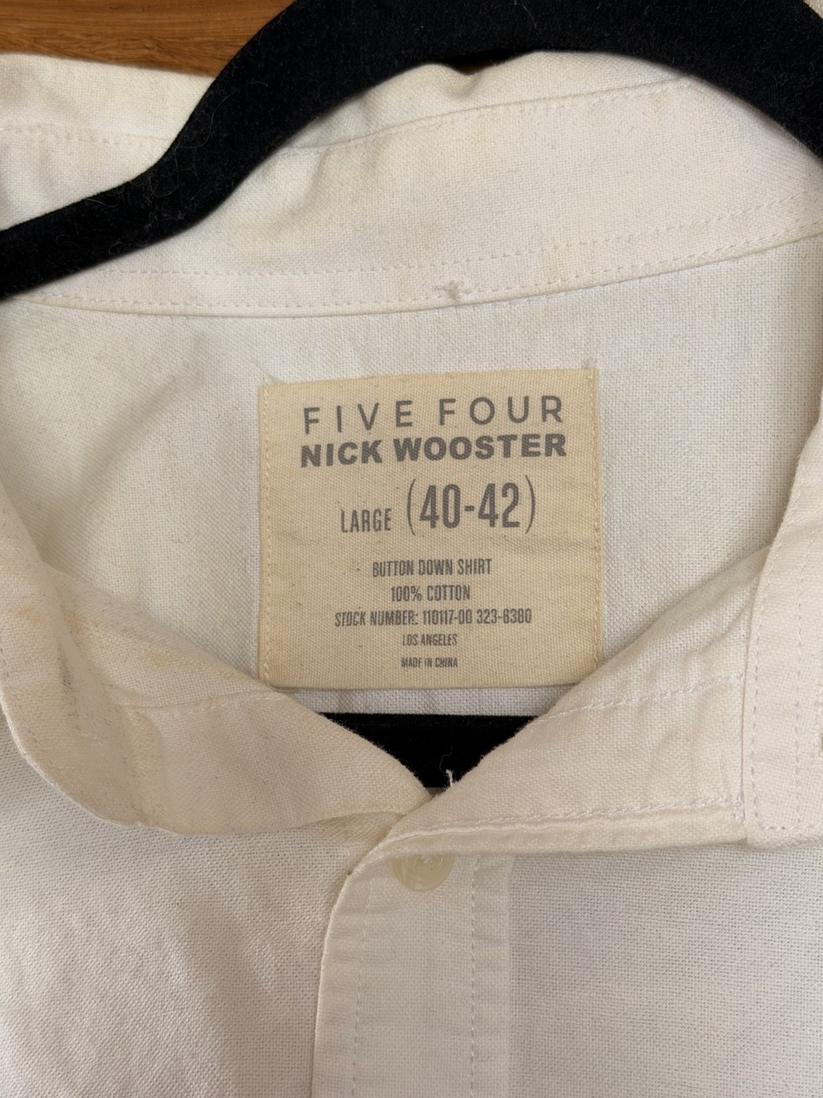 Five Four White Button-Up with flash photography … - image 7