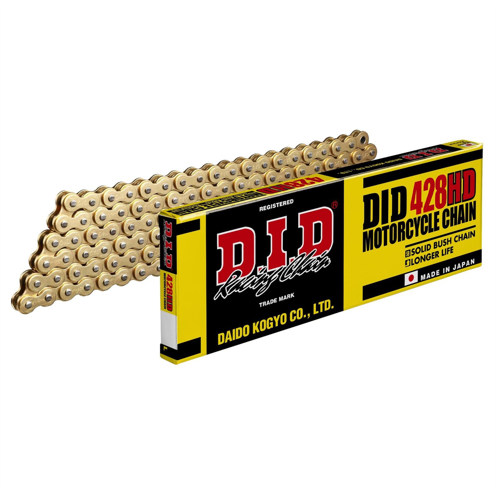 D.I.D. HD Non O-Ring Chain Gold 428-106 (3FY) Yamaha TDR50 1988