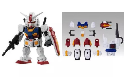 #ad Perfect Gundam Gashapon set MOBILITY JOINT VOL.1 with EX Parts $87.26
