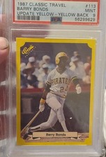 1987 Classic Update Yellow Travel Edition - Barry Bonds #113 (RC)