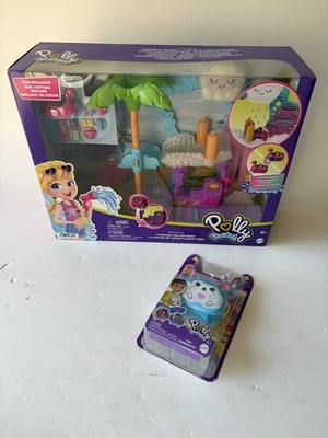 Mattel Polly Pocket Flamingo Spaß Auto Waschanlage - ab 4 Jahren - mit Figuren