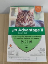 Advantage II Small Cat 5-9 lbs,flea topical Treatment,6-Doses