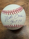 Monte Irvin Signed HOF 73  Baseball Mounted Memories Authentication Hologram