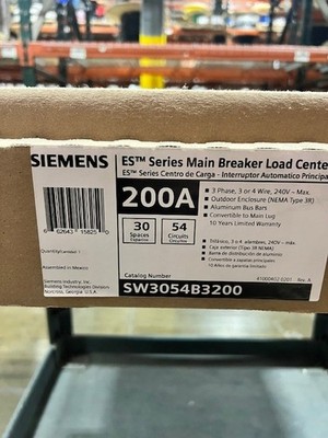 Siemens SW3054B3200 Low Voltage ES Series Load Center