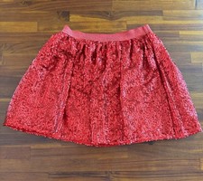 Cat  Jack  Red Sequin Skirt girls size XL 14-16 New