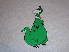 VINTAGE SINCLAIR "DINO THE DINOSAUR" THE FLINTSTONES 12" METAL GASOLINE OIL SIGN