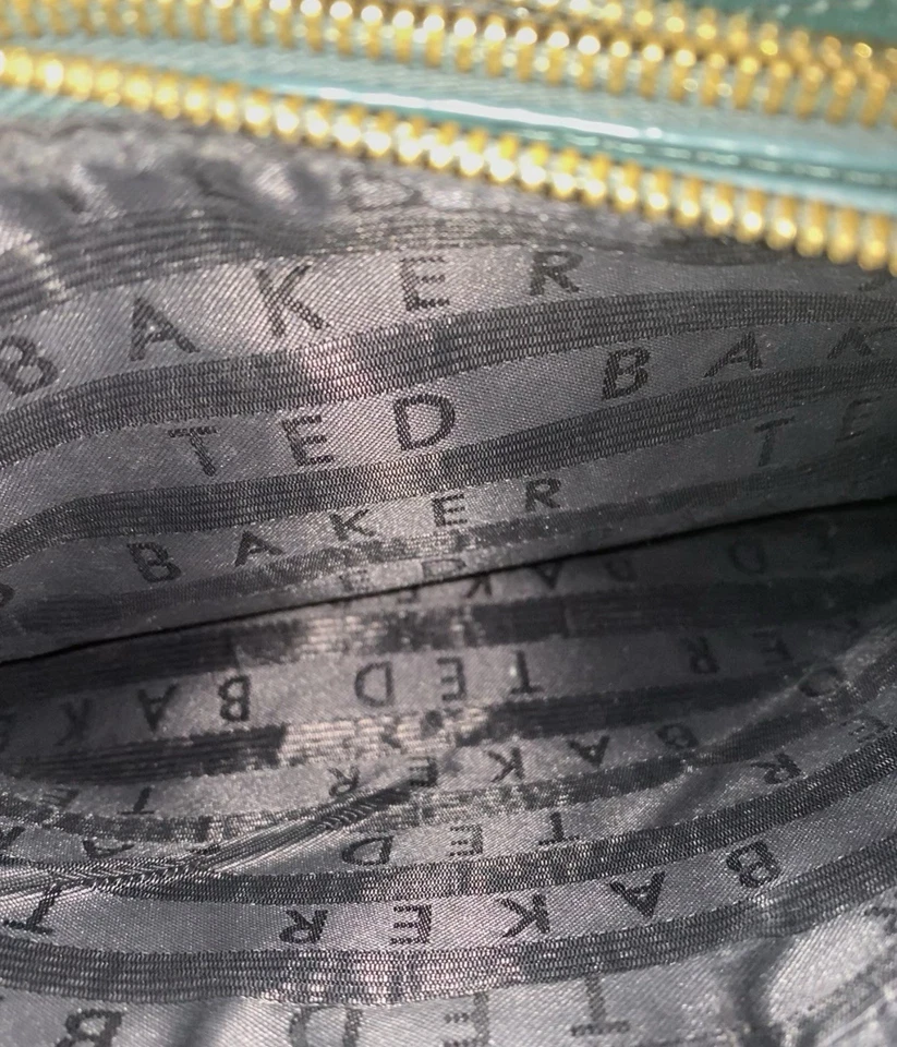 复古 London ted baker 斜挎包 单肩包 金色 五金 可调节 — 第 2/4 张图片