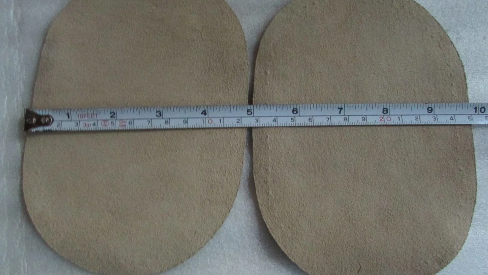 Vintage 1970's Dritz Suede Leather Elbow Jacket Coat Sweater Patches - Image 4 of 4