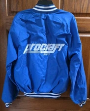 VTG Procraft Boats Embroidered Nylon Snap Jacket Sz L Personalized 'Terry'