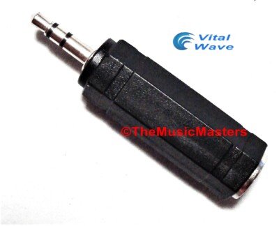 1/4'' Female Jack to 3.5mm 1/8'' Male Plug Stereo Headphone Audio Adapter VWLTW