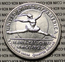 BU US 2023 S Maria Tallchief AWQ quarter 25 cent coin uncirculated
