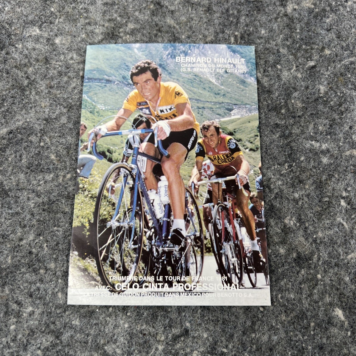CYCLING LEGEND BERNARD HINAULT SIGNED TOUR DE FRANCE 8X10 PHOTO BECKETT COA #2