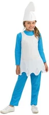 Smurfette Smurfs Lost Village Cartoon Movie Fancy Dress Halloween Child Costume