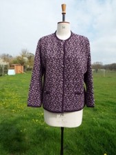 Smart Soft Knit Blackberry Fleck Jacket Eastex Plus Size 20 Bnwt Rrp £79.99