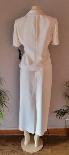 Le Suit 2 piece Skirt Blazer Set Women's Sz 10 Formal Wear Summer Set Lined NWT - Picture 6 of 9
