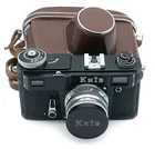 Ukrainian Arsenal Contax copy KIEV 4AM BLACK 35mm RF camera with Jupiter-8M lens