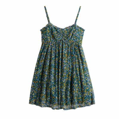 Lily Rose Cinch Front Sweetheart Skater Dress BlueWomen's Jr Sz - Main Image